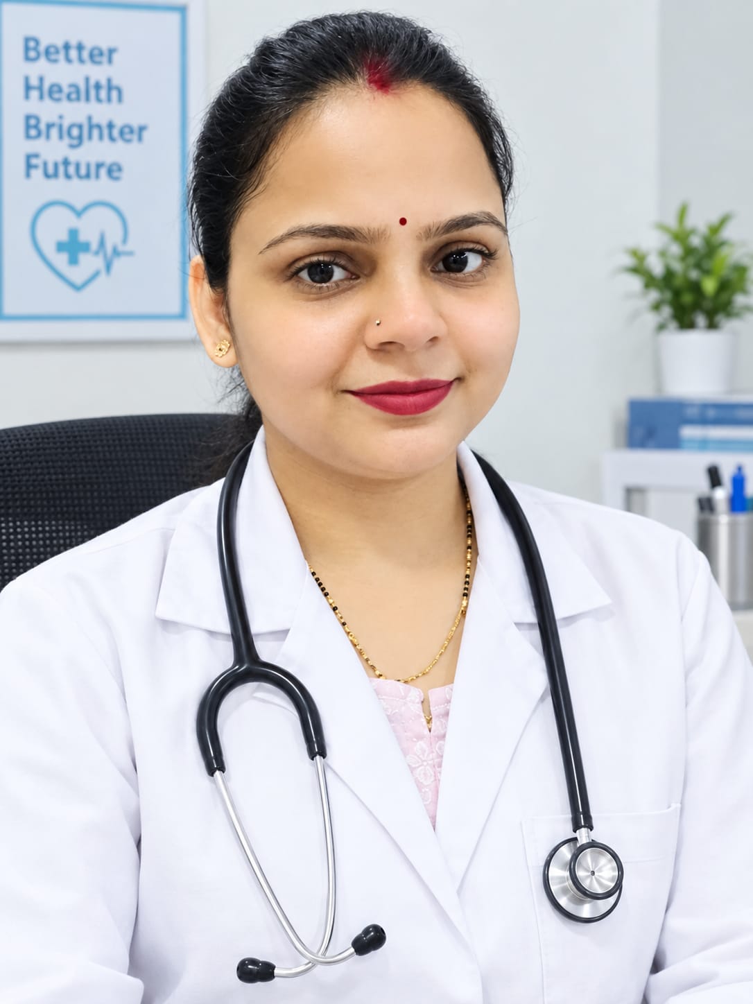 Dr Seema Rohit Yadav at the clinic
